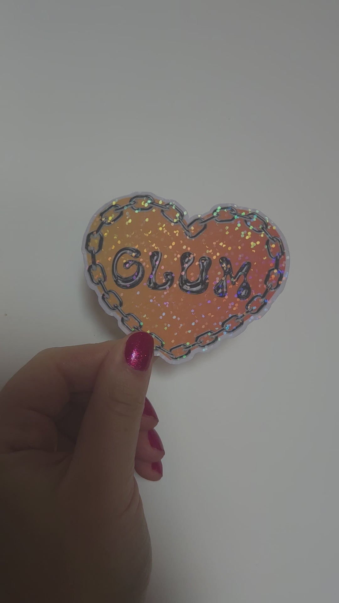 'Glum' Holographic Sticker