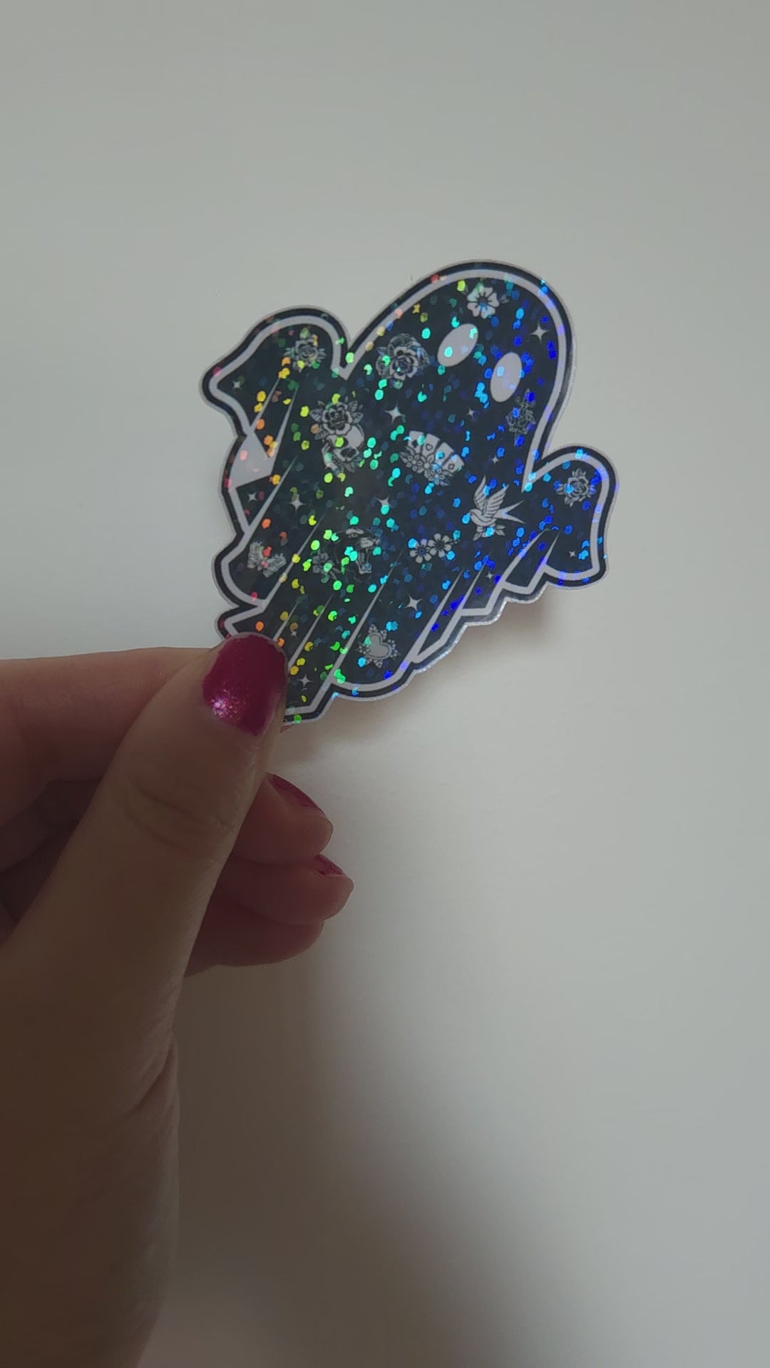 Tatted Ghostie Holographic Sticker