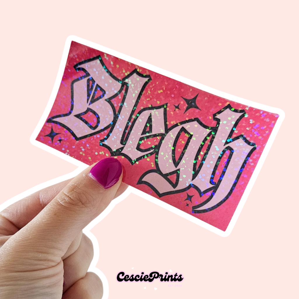 'Blegh' Holographic Sticker