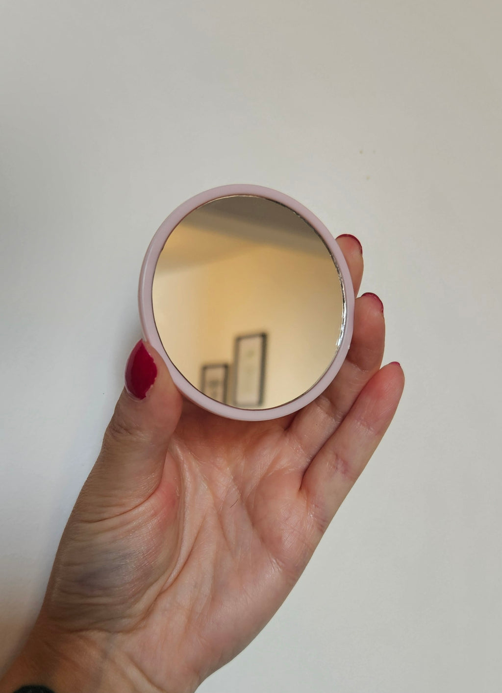 'Dead Pretty' Pink and Black Compact Mirror