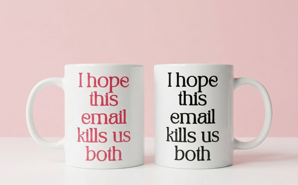 'I Hope This Email Kills Us Both' 11oz Ceramic White Mug