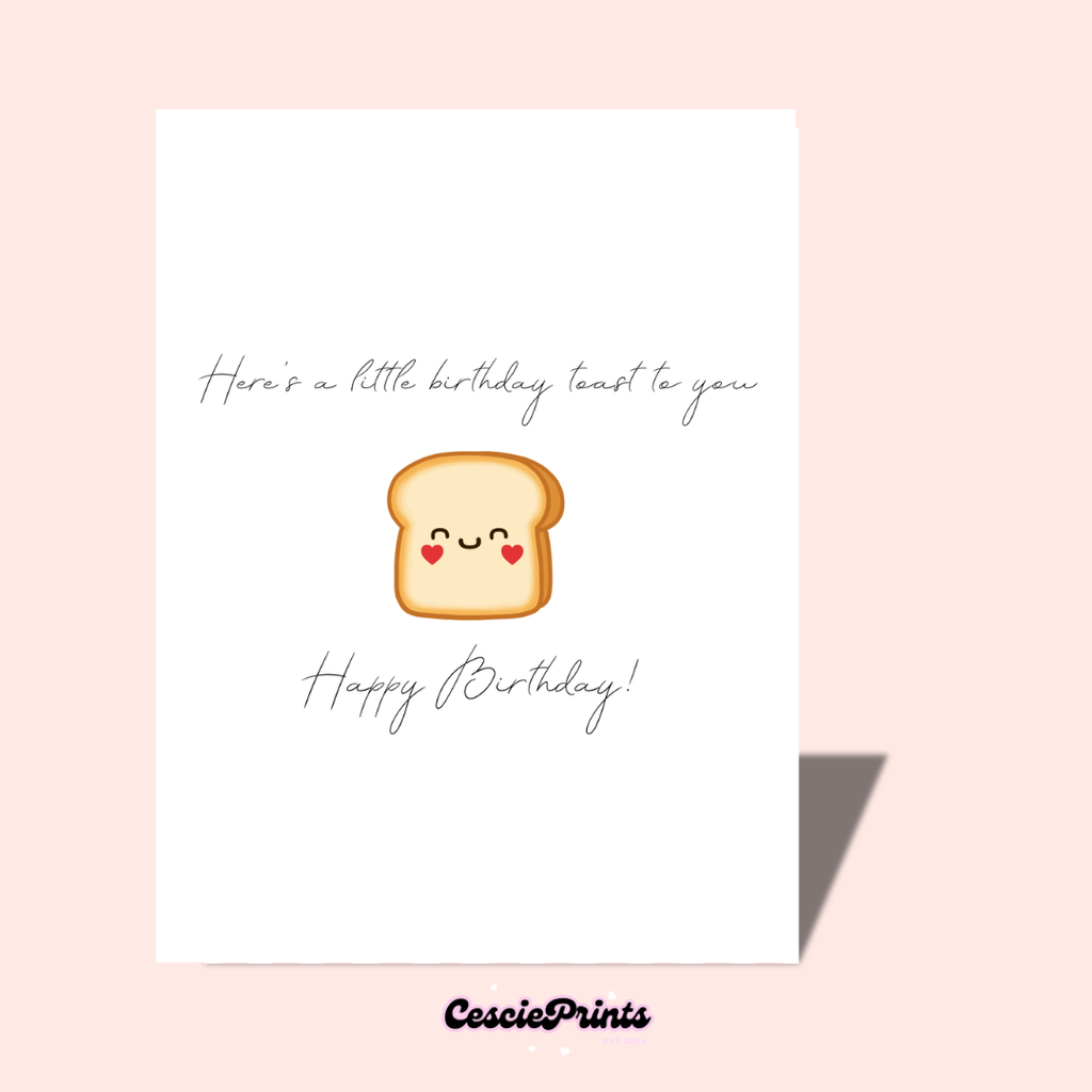 A Little Birthday Toast Birthday Card