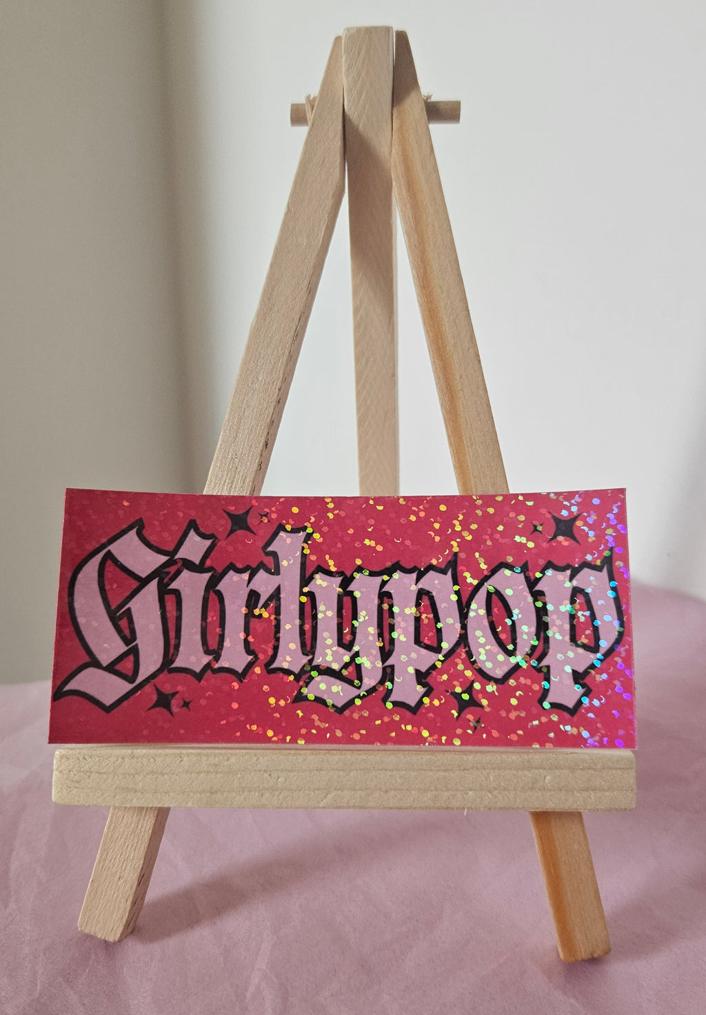 'Girlypop' Holographic Sticker