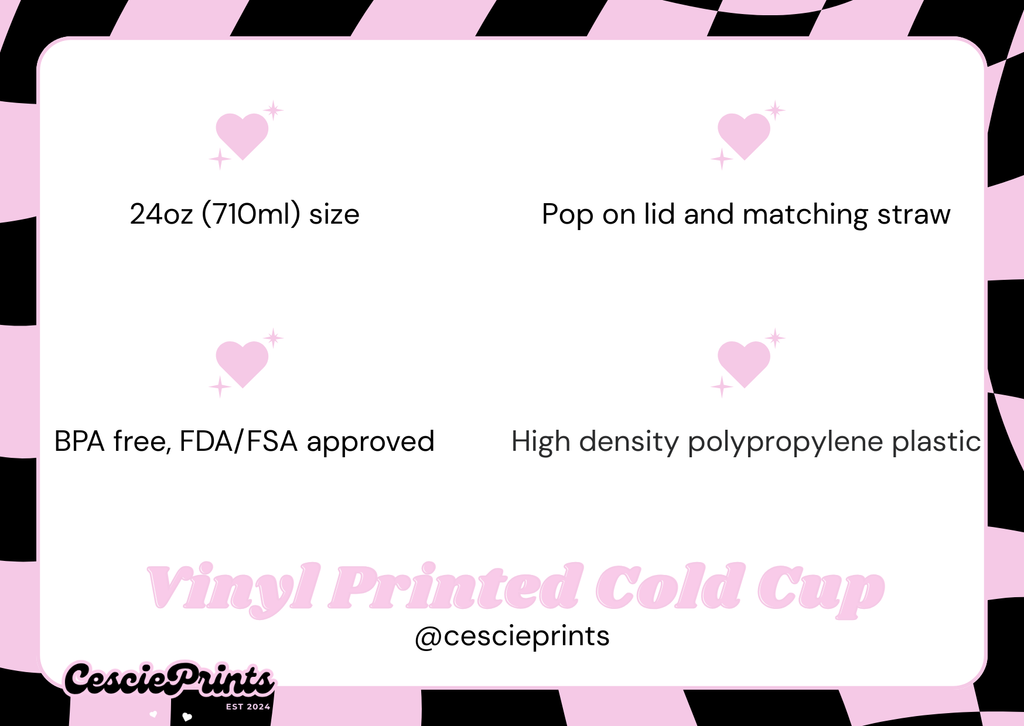 'A Little Bit Dramatic' Pink Glitter 24oz Cold Cup