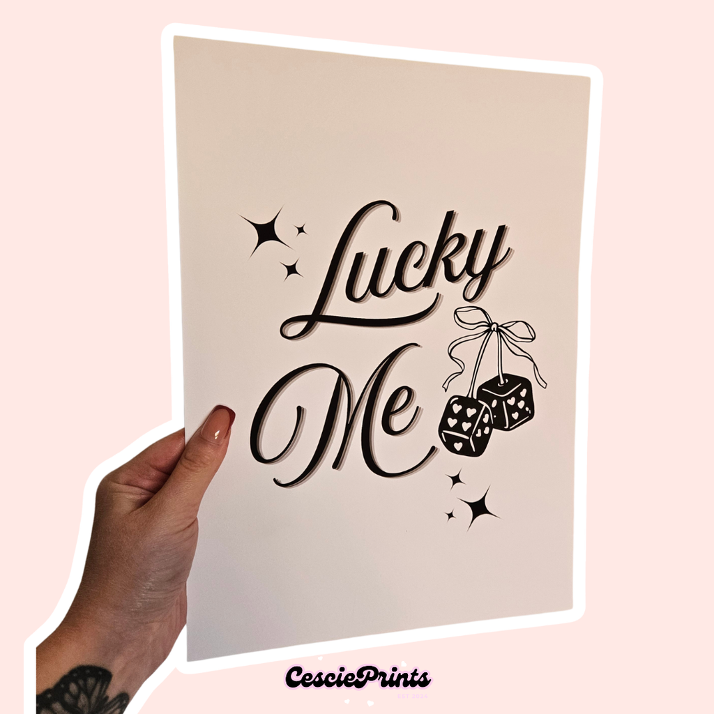 'Lucky' A4 Wall Art Print