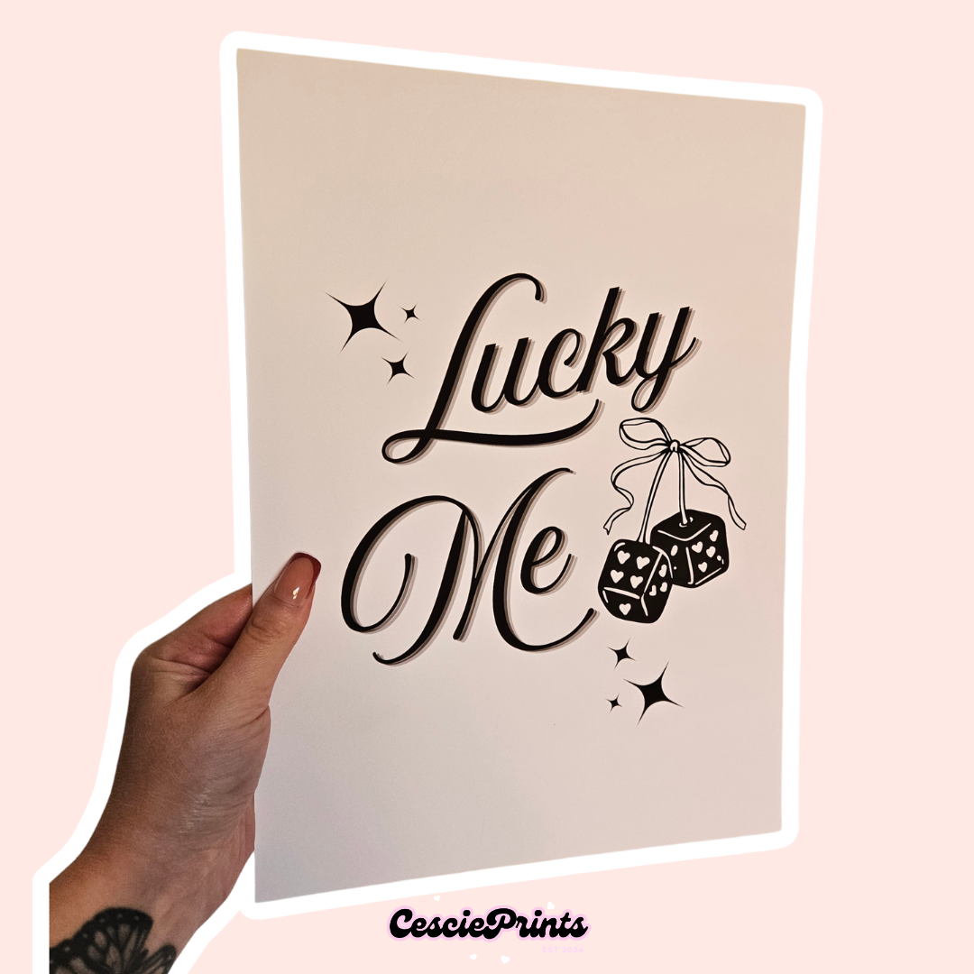 'Lucky' A4 Wall Art Print