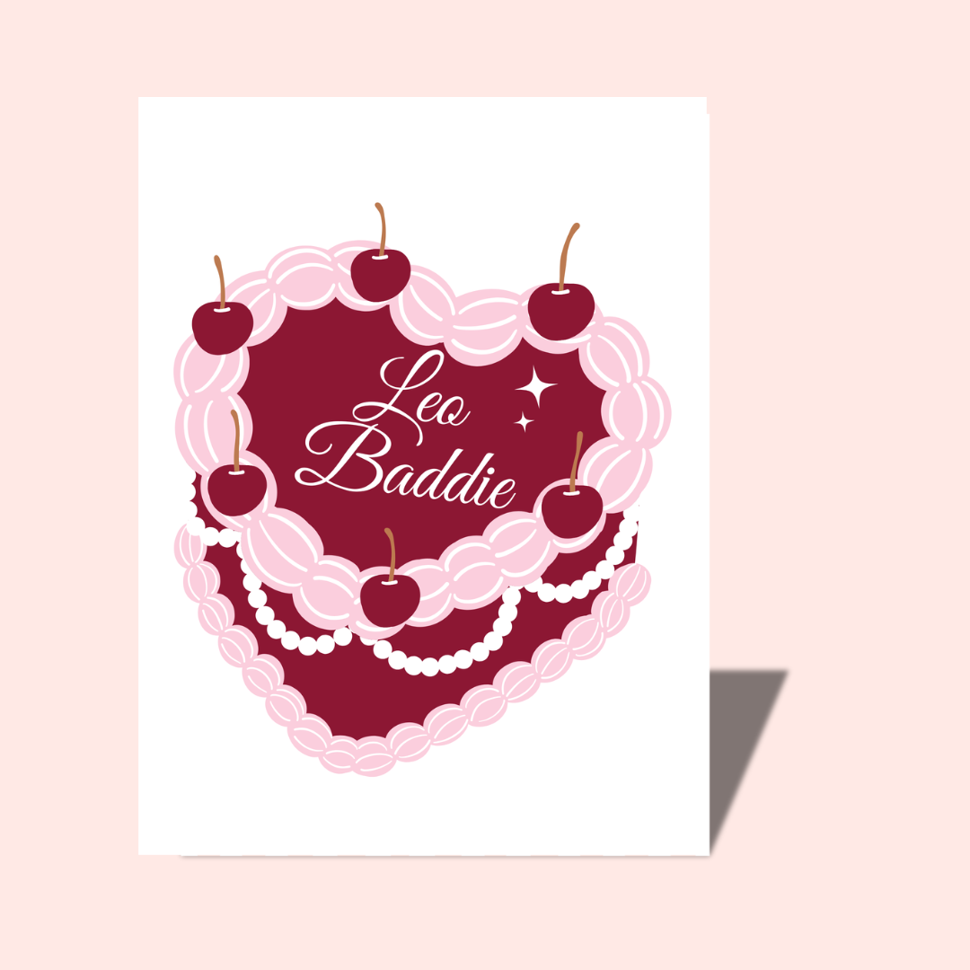 Star Sign Baddie Birthday Card