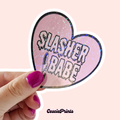 'Slasher Babe' Holographic Sticker