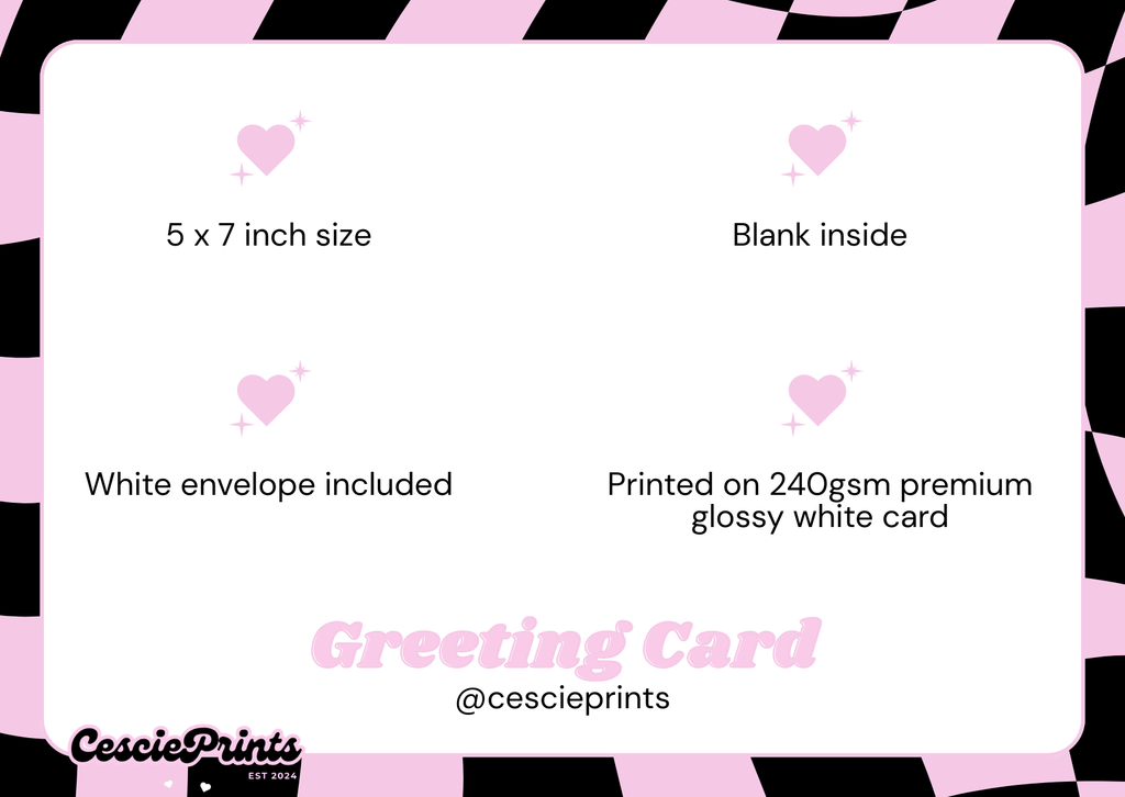 'Merry Christmas' Pink and Red Bow Christmas Card