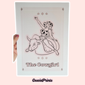 'The Cowgirl' Tarot Card A4 Wall Art Print