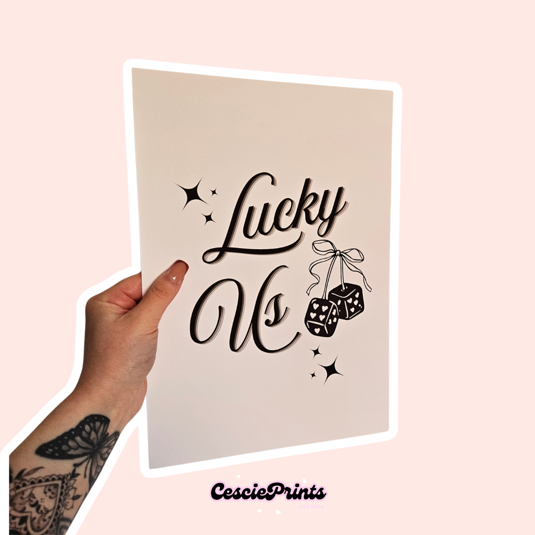 'Lucky' A4 Wall Art Print