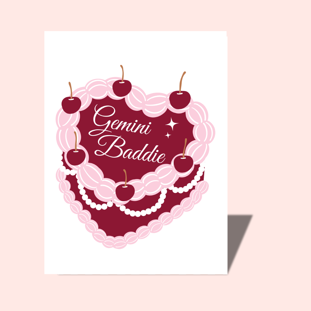 Star Sign Baddie Birthday Card