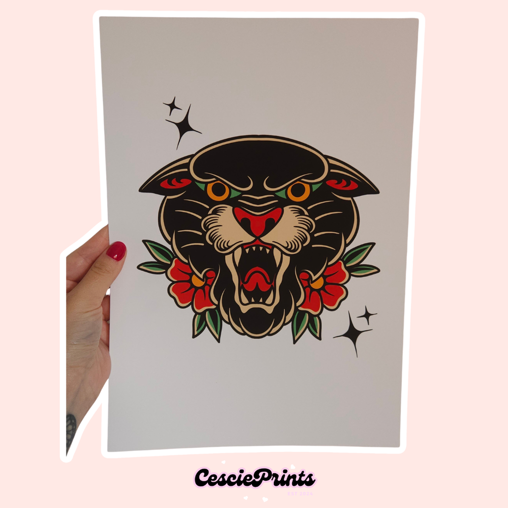 Set of 3 Tattoo A4 Wall Art Prints