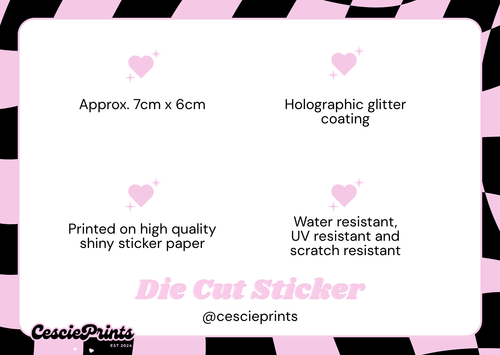 '2000s Pop Punk' Holographic Sticker