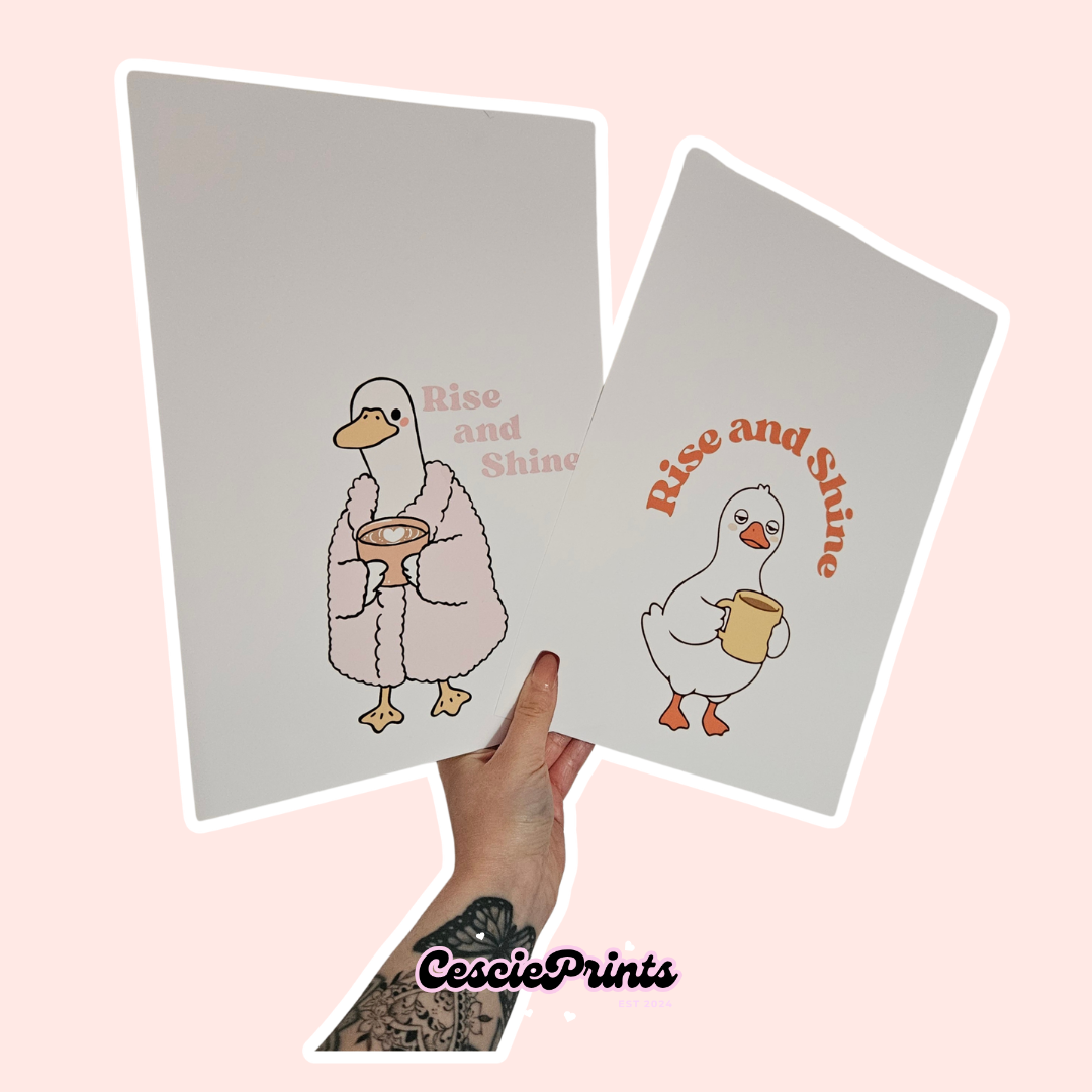 'Rise and Shine' A4 Wall Art Print