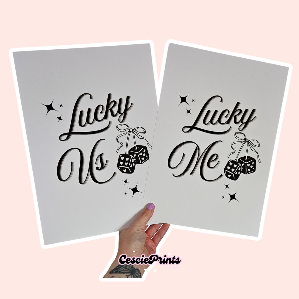 'Lucky' A4 Wall Art Print