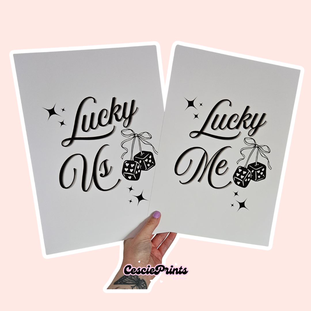 'Lucky' A4 Wall Art Print