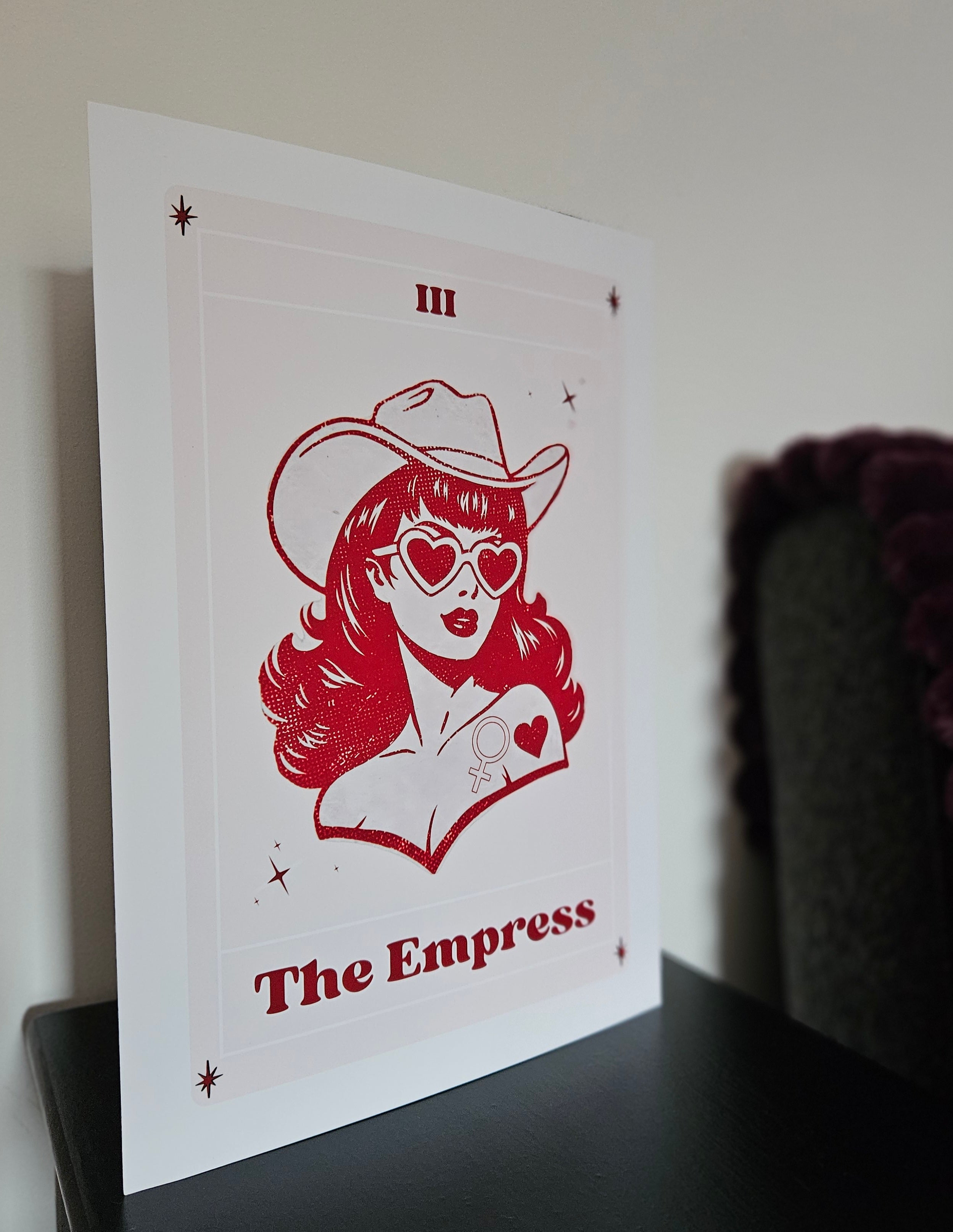 'The Empress' Tarot Card A4 Wall Art Print