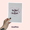 'The Killer and The Final Girl' A5 Wall Art Print