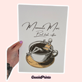 Skeleton Coffee A4 Wall Art Print
