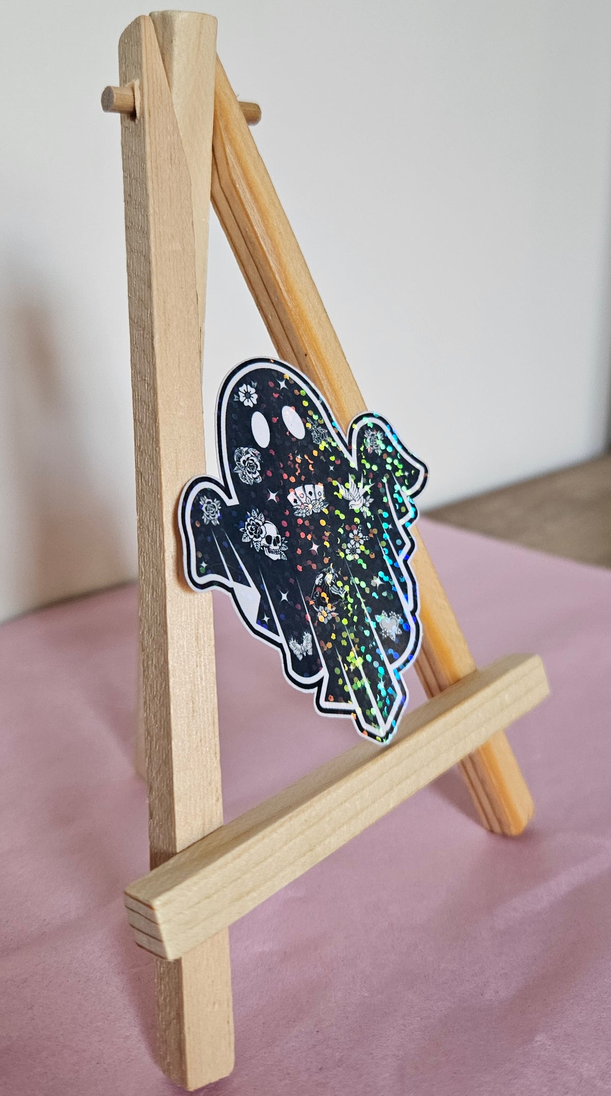 Tatted Ghostie Holographic Sticker