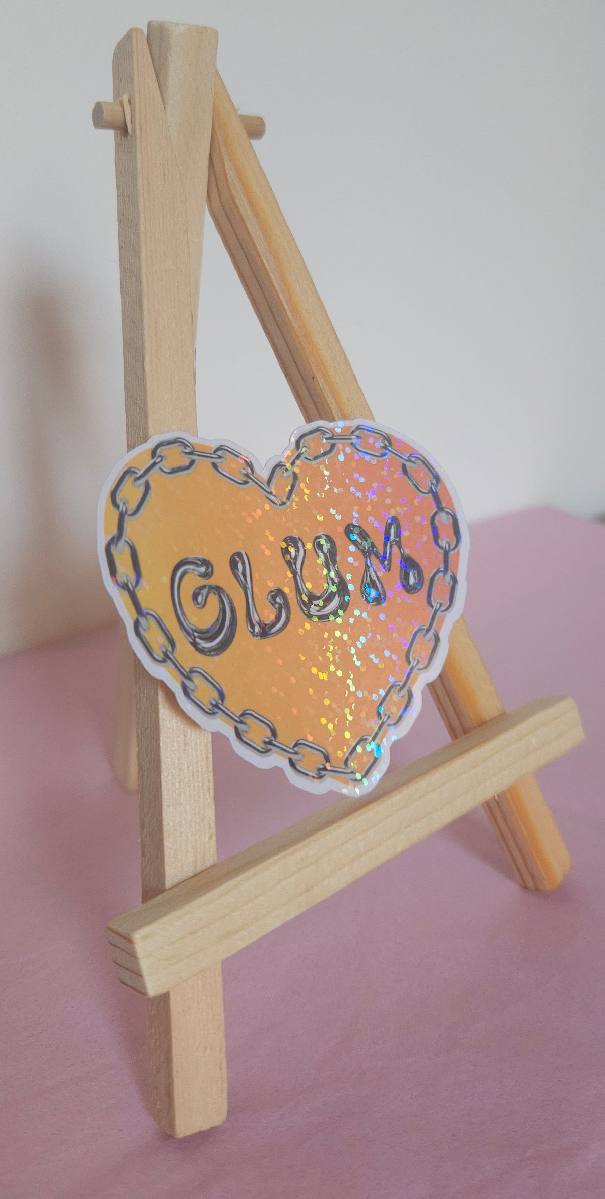 'Glum' Holographic Sticker