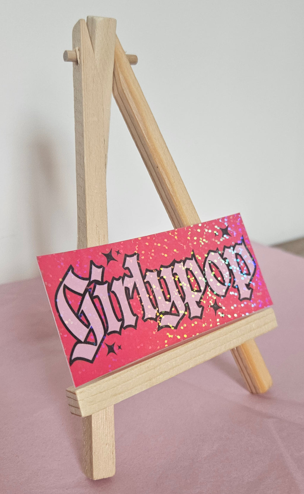 'Girlypop' Holographic Sticker