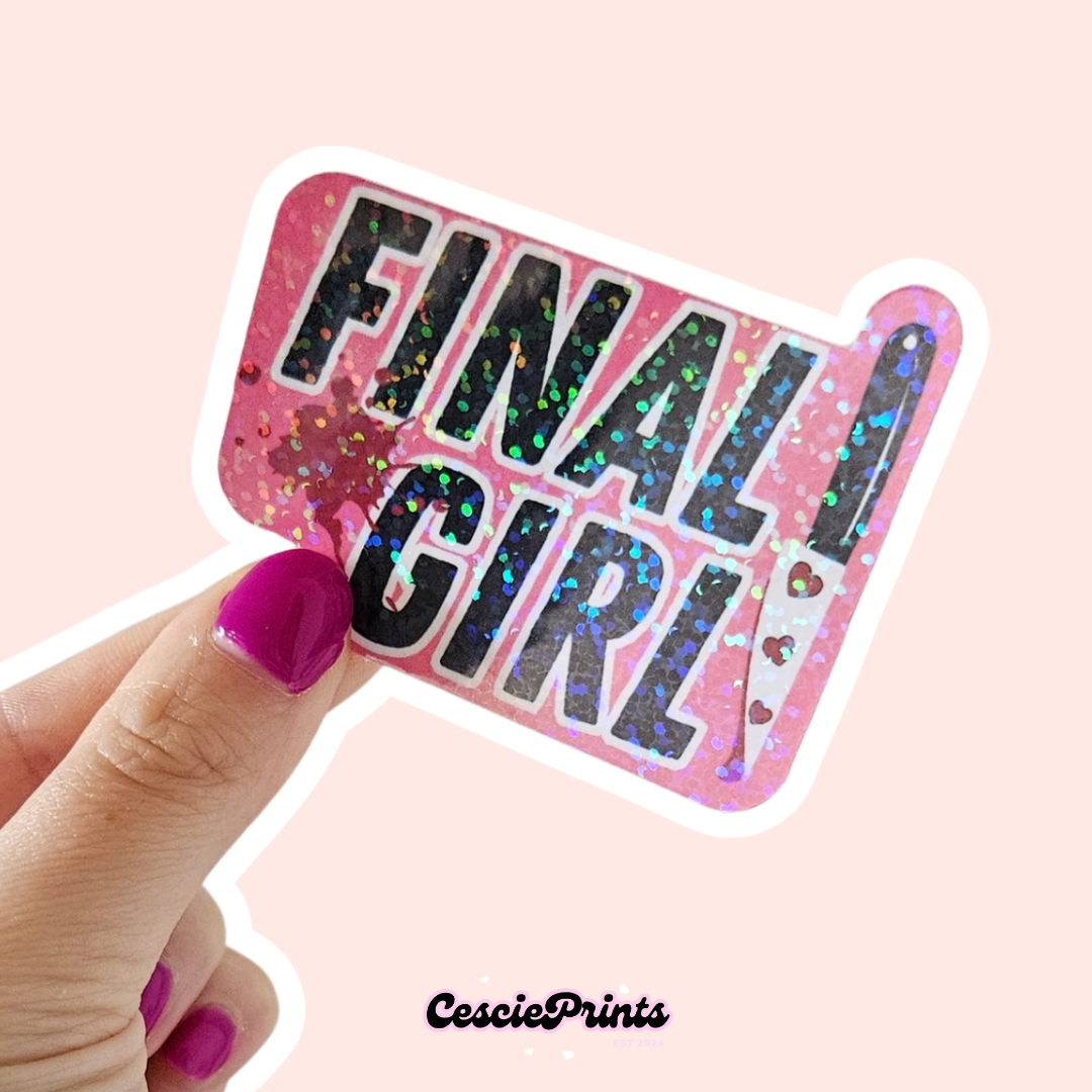 'Final Girl' Holographic Sticker