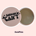 'Serving Can't' Pink and Black Compact Mirror