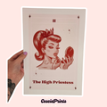 'The High Priestess' Tarot Card A4 Wall Art Print