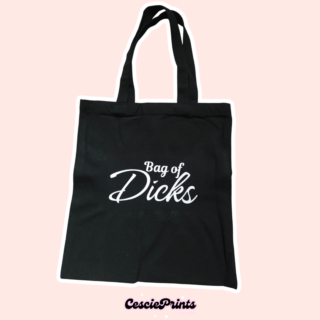 'Bag of Dicks' Canvas Tote Bag