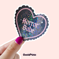 'Horror Babe' Holographic Sticker